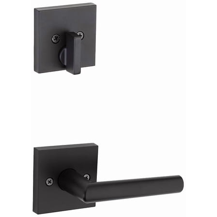 Kwikset 966Milsqt.Univ Milan Lever Single Cylinder Interior Pack - Black