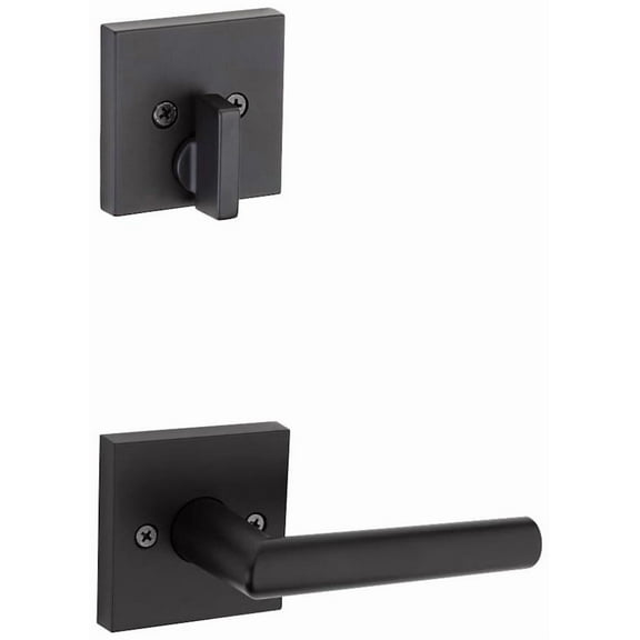 Kwikset 966Milsqt.Univ Milan Lever Single Cylinder Interior Pack - Black