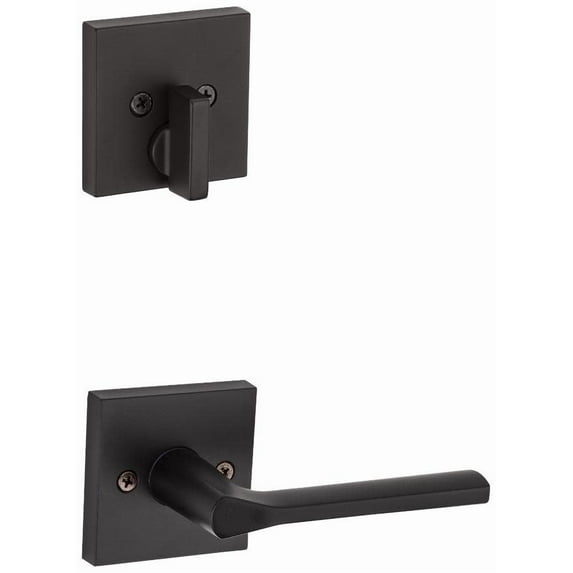 Kwikset 968Lslsqtv1 Lisbon Lever Non-Turning Dummy Interior Pack - Black