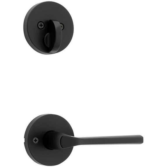 Kwikset 971Lslrdtv1 Lisbon Lever Single Cylinder Interior Pack - Black