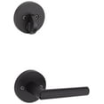 thumbnail image 1 of Kwikset 971MILRDTV1 Milan Lever Single Cylinder Interior Pack with Round Rose for Handlesets - Matte Black, 1 of 1