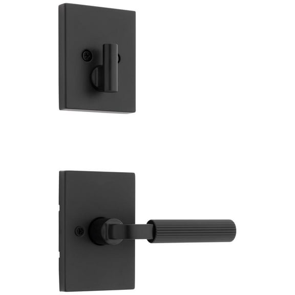 Kwikset 971Malrct Mirada Lever Keyed Entry Handleset Interior Pack - Black