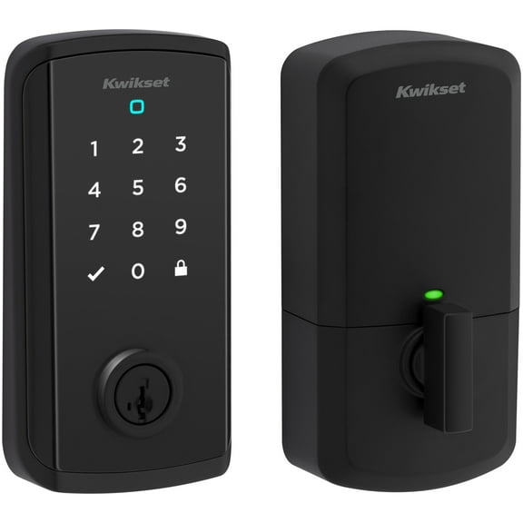 Kwikset 9801Wifithrdtscr-S Halo Single Cylinder Keyless Entry Touchscreen Deadbolt - Black