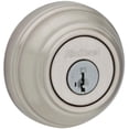 thumbnail image 1 of Kwikset Double Cylinder Deadbolt SmartKey - Adjustable Security Lock - Satin Nickel, 1 of 3