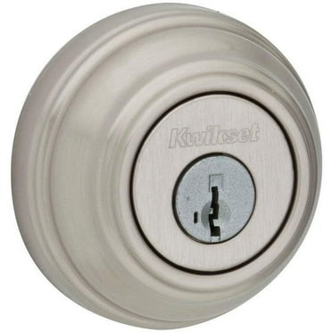 Kwikset 985 Double Cylinder Deadbolt featuring SmartKey in Satin Nickel