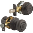 thumbnail image 1 of Kwikset Juno Entry Knob and Deadbolt Combo Pack Classic - SmartKey, Grade 1 - Bronze — Construction & DIY Use, Standard Hardware Spec, 1 of 1