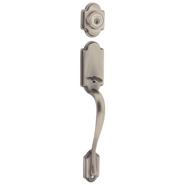 Kwikset Arlington Handleset in Antique Nickel