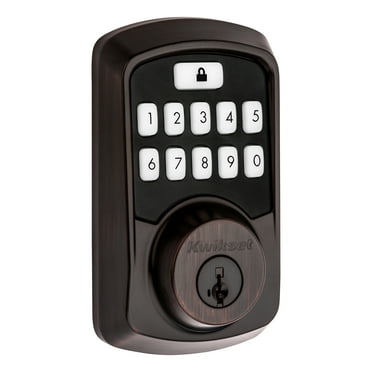 Kwikset AURA Bluetooth Smart Lock Deadbolt with SmartKey Venetian Bronze