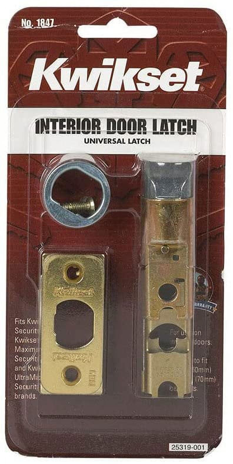 Kwikset Polished Brass Adjustable Door Latch with Deadbolt