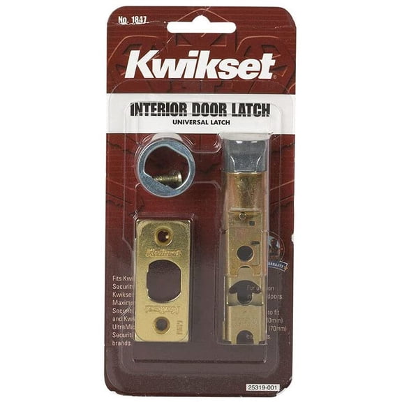 Kwikset Bright Brass Gold Steel Door Latch 1 pk