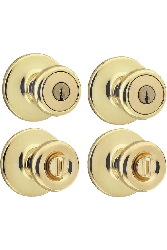 CP243T-3 Keyed Alike 2 Tylo Project Pack Bright Brass Finish