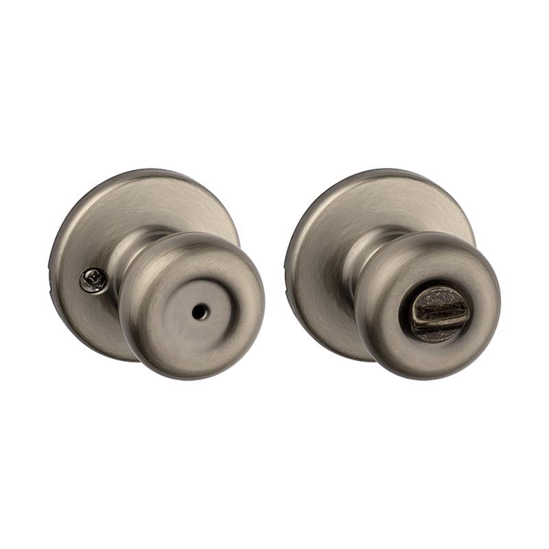 Kwikset Tylo Antique Brass Steel Privacy Knob 3 Right or Left Handed