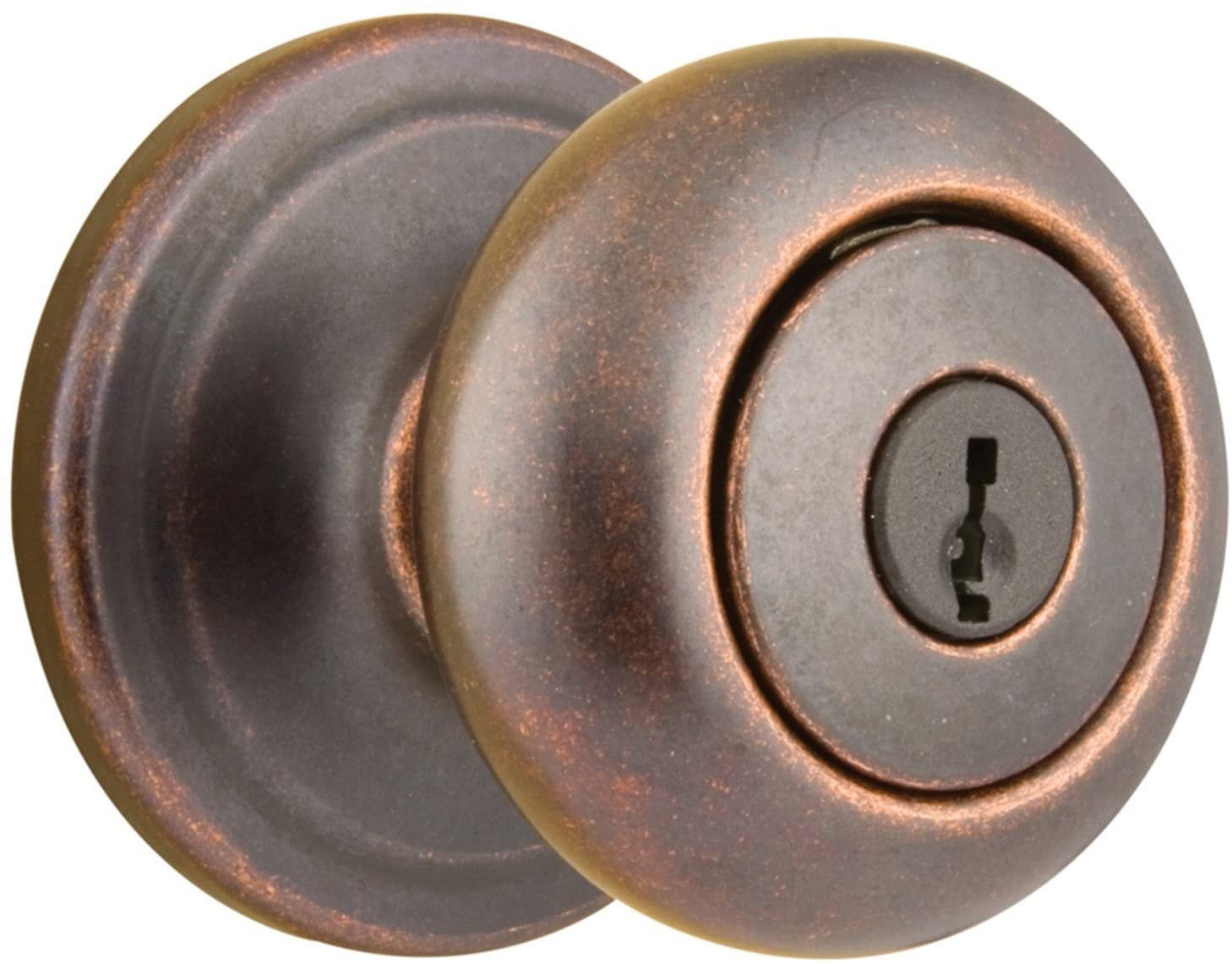 Kwikset Juno Entry Door Lock SmartKey - Venetian Bronze Finish — Residential Use, Standard Application