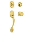 thumbnail image 1 of Kwikset Chelsea Single Cylinder Handleset w/Cameron Knob featuring SmartKey in Lifetime Polished Brass, 1 of 3