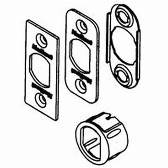 kwikset 81844-001 deadlatch service kit, polished brass