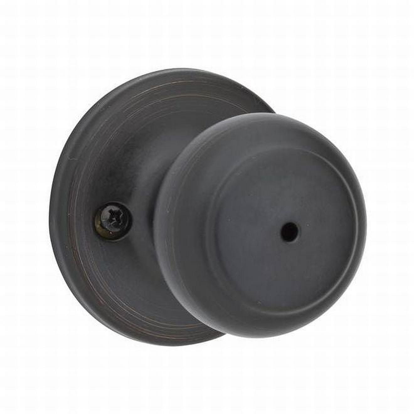 Kwikset Cove Knob Privacy in Venetian Bronze