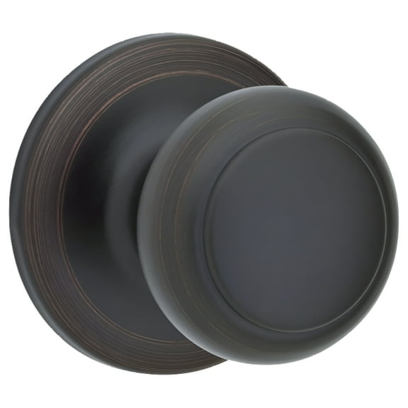 Kwikset Cove Venetian Bronze Steel Passage Door Knob 3 Right or Left Handed