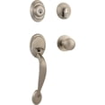 thumbnail image 1 of Kwikset Dakota Single Cylinder Handleset with Polo Knob featuring SmartKey in Satin Nickel - 96870-090, 1 of 1