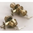 thumbnail image 1 of Kwikset Deadbolt Lock Tylo Antique Style - Adjustable Key Lock - 2-3/8" Brass Gold, 1 of 1