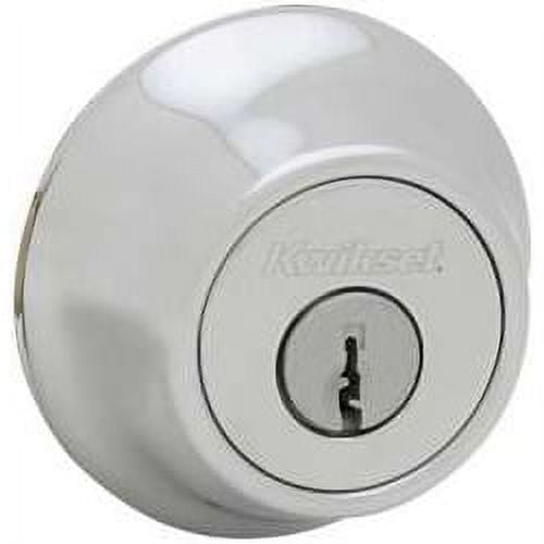 Kwikset Deadbolt Single Cylinder Satin Chrome New 96609003