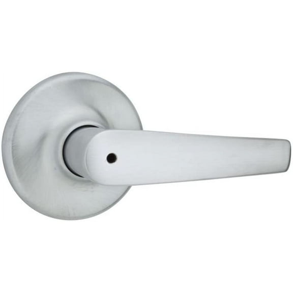 Kwikset Delta Bed and Bath Lever - Privacy, Chrome Finish, Satin Chrome Key Doors Lever