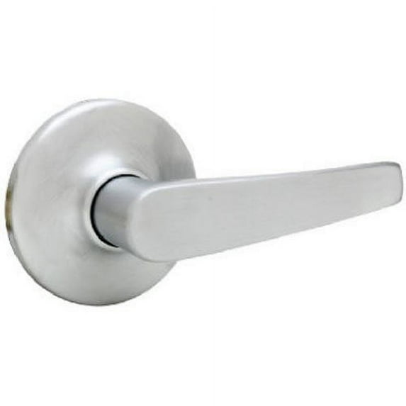 Kwikset Delta Interior Door Lever Hall and Closet Style - Satin Chrome Finish - Pack of 1
