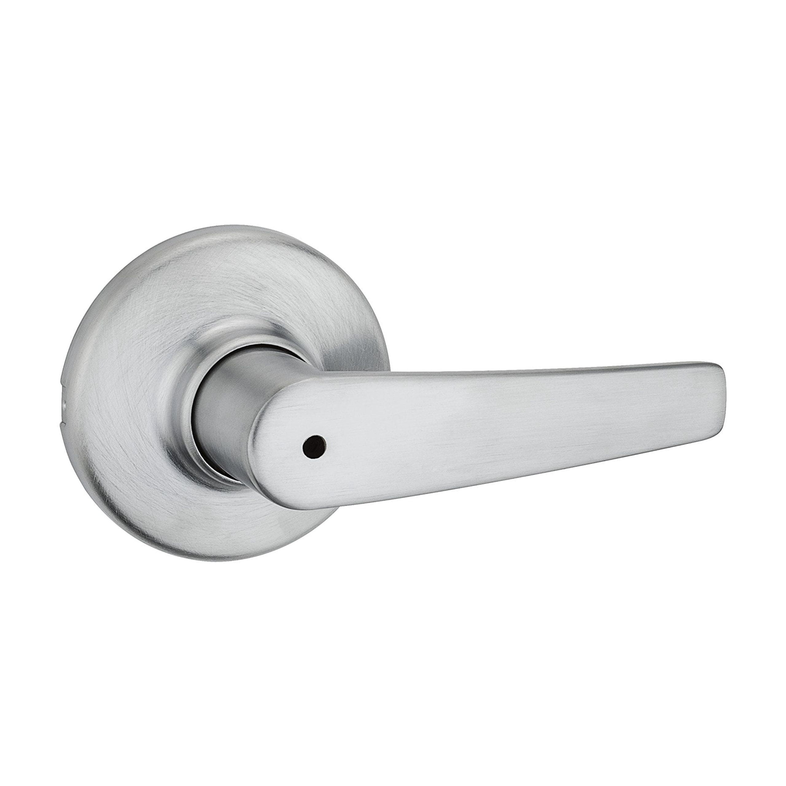 Kwikset Delta Interior Privacy Door Lever With Lock - Satin Chrome