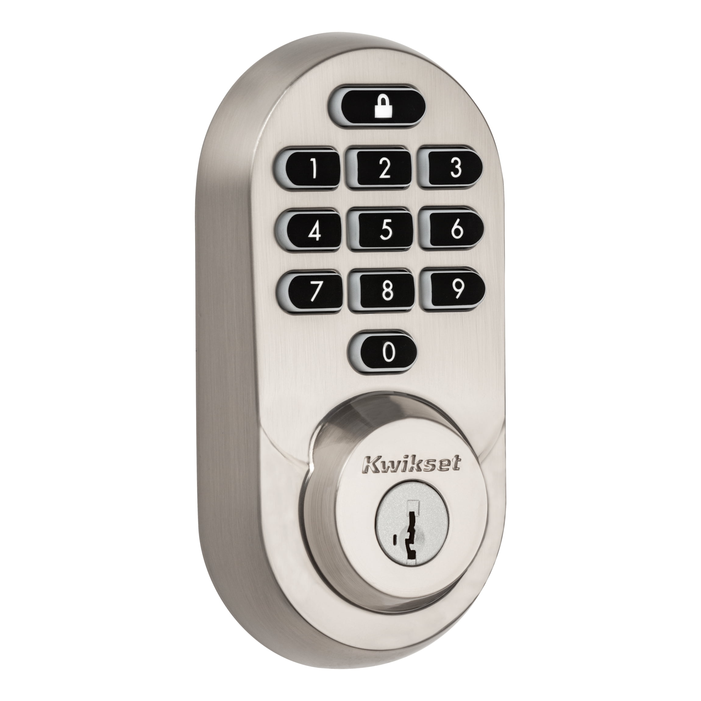 Satin Nickel Wi-Fi Smart Keypad Deadbolt with Keyed Entry