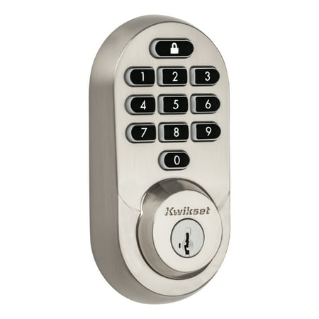 Kwikset 99380-001 Metal Satin Nickel Keyless Entry Door Locks with Halo Keypad 1 Piece 1 Pack