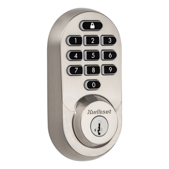 Kwikset 99380-001 Metal Satin Nickel Keyless Entry Door Locks with Halo Keypad 1 Piece 1 Pack