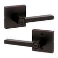 thumbnail image 1 of Kwikset Halifax Square Keyed Entry Lever Doorknob with Smartkey Venetian Bronze, 1 of 9