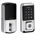 thumbnail image 1 of Kwikset Halo Touchscreen Wi-Fi Smart Deadbolt Hardware Lock with Smartkey Polished Chrome, 1 of 7