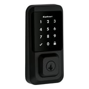 Kwikset Halo Touchscreen Wi-Fi Smart Deadbolt Hardware Lock with Smartkey Matte Black