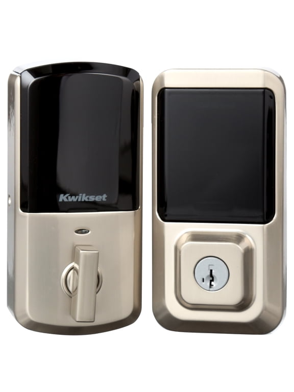 Halo Touchscreen Wi-Fi Smart Deadbolt Hardware Lock with Smartkey Satin Nickel