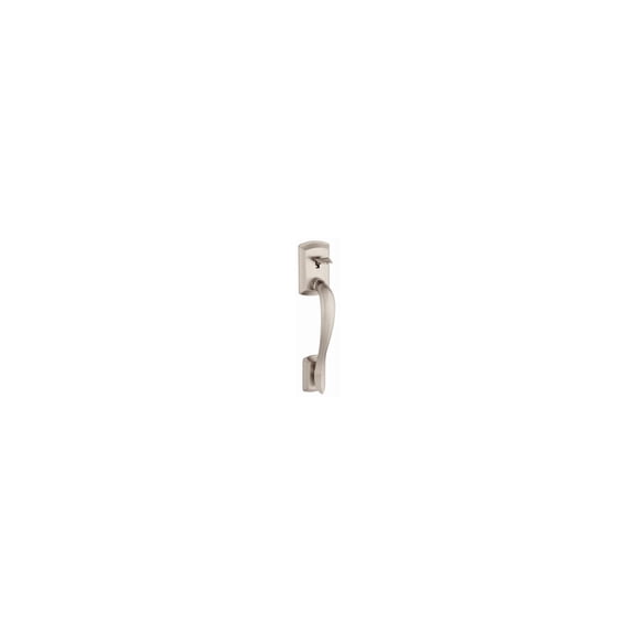 Kwikset Handle Only without Deadbolt with Tustin Door Handle, Satin Nickel