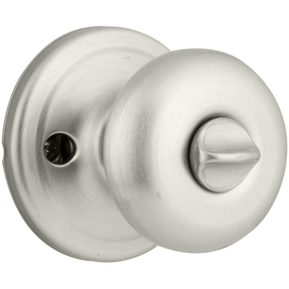 Kwikset Juno Bed/Bath Knob in SN