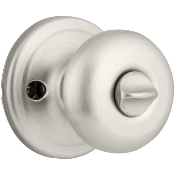 Kwikset Juno Bed/Bath Knob in SN
