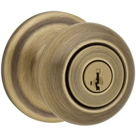 Kwikset Juno Keyed Entry Knob Featuring Smartkey in AB