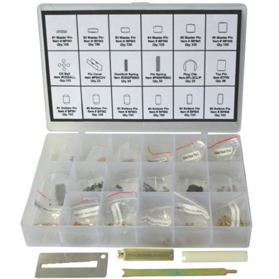 Kwikset Keyway Compatible Rekey Pins Kit Rekeying Set Tool Box 4 Tools & 100 pins$$Tools & Hardware Other