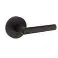 thumbnail image 1 of Kwikset Milan Lever with Round Rose Privacy in Iron Black, 1 of 2