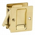 thumbnail image 1 of Kwikset Notch Hall & Closet 1.375 Inch Sliding Door Pocket Pull, Polished Brass, 1 of 2
