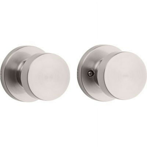 Kwikset Pismo Round Hall/Closet Knob in Satin Nickel