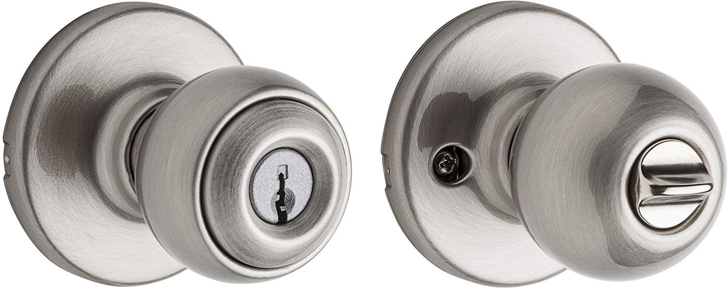 Kwikset Polo Entry Knob in Satin Nickel