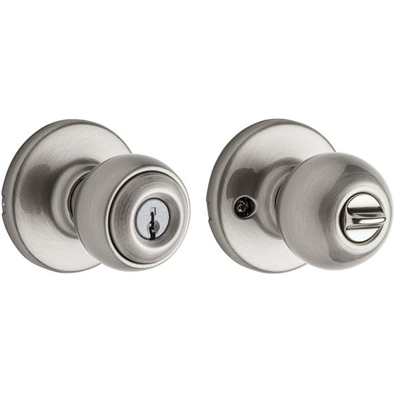 Kwikset Polo Entry Knob in Satin Nickel