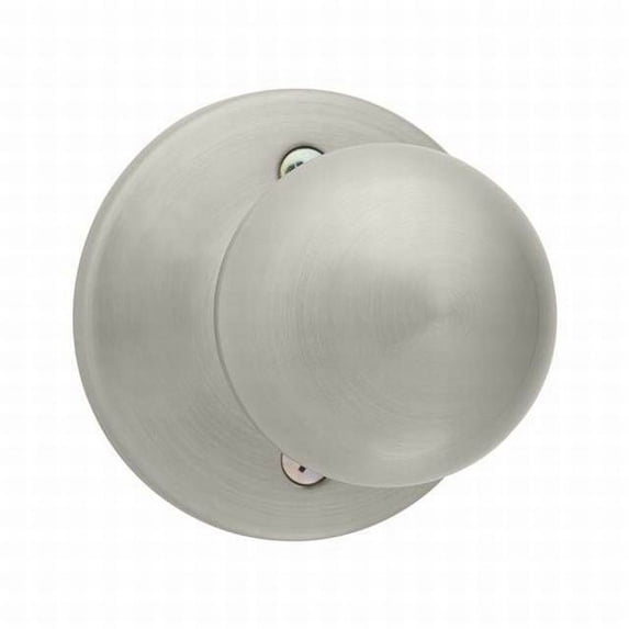 Kwikset Polo Half Dummy Door Knob in Satin Nickel