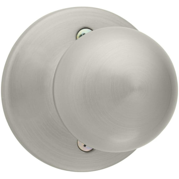 Kwikset Polo Half Dummy Door Knob in Satin Nickel