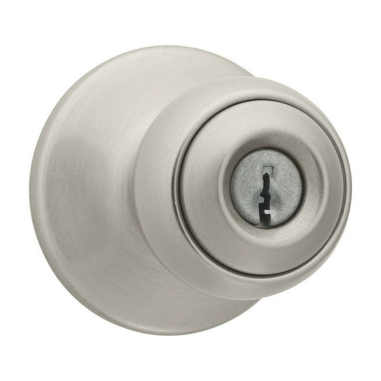 Kwikset Polo Satin Nickel Entry Knobs ANSI/BHMA Grade 3 1-3/4 in. Kwikset Polo Satin Nickel Entry Knobs ANSI/BHMA Grade 3 1-3/4 in.