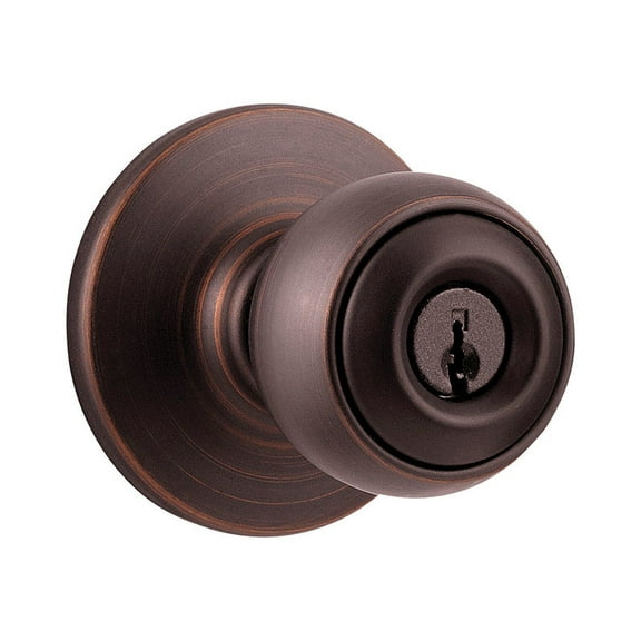 Kwikset Polo Venetian Bronze Entry Knobs ANSI/BHMA Grade 3 1-3/4 in.