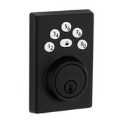 Kwikset Powerbolt 240 Matte Black 5-Button Keypad Contemporary Electronic Deadbolt Door Lock
