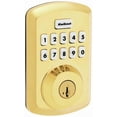 thumbnail image 1 of Kwikset Powerbolt Polished Brass Zinc Electronic Deadbolt, 1 of 7